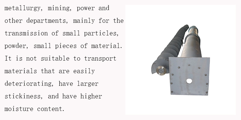 China Flexible Spiral Screw Conveyors for Chemical, Minerals