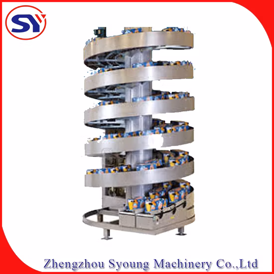 Вертикальные шнековые конвейеры с небольшим охлаждающим спиральным конвейером