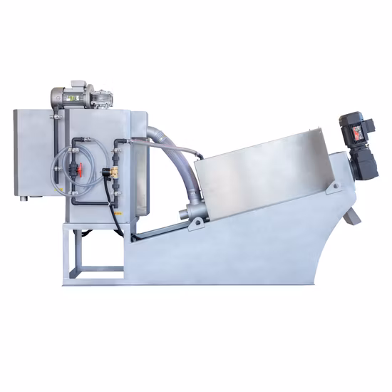 Овальный дисковый винтовой пресс-сепаратор для отделения твердой и жидкой жидкости, обезвоживания шлама, сепаратор вала для сгущения и обезвоживания